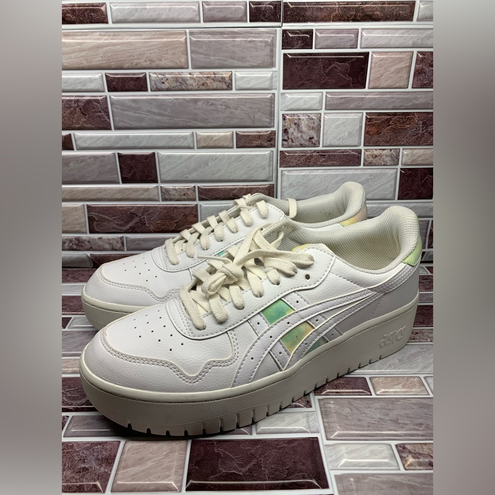 ASICS Japan S PF Womens Sz 11 White Oasis Platform Shoes Sneakers 1202A324 New